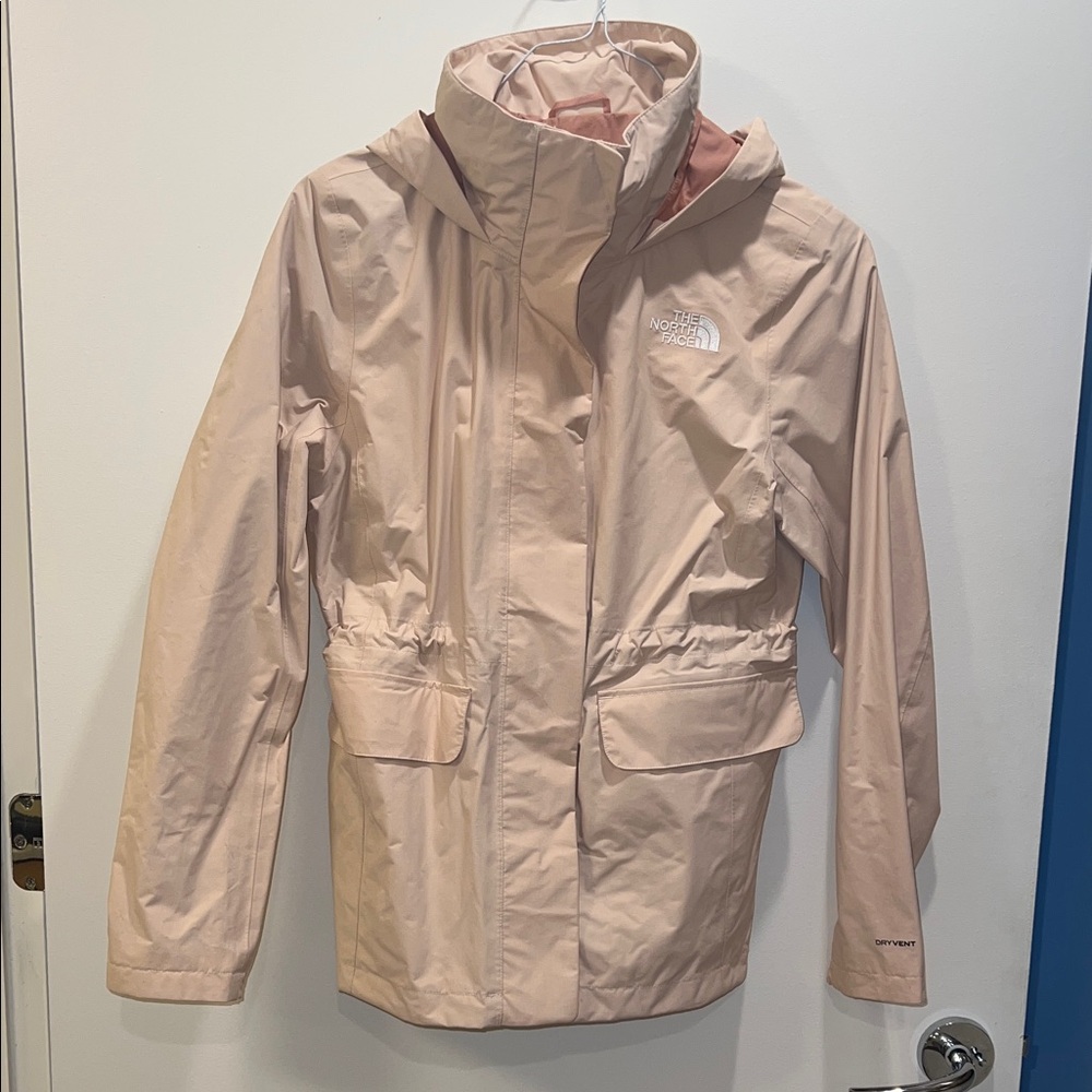The North Face Light Pink Waterproof Jacket